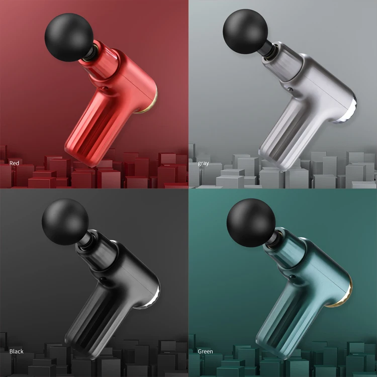 6 speed mini massage gun dropshipping with lcd screen triangle vibration muscle sports 24v dropship massage gun