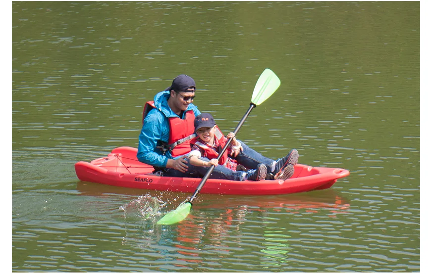 SEAFLO Chinese Trade Assurance OEM Adult row boat supplier 2 Person 8 Degree Kayak Canoe for Sale Parent-kid Optional Surfing