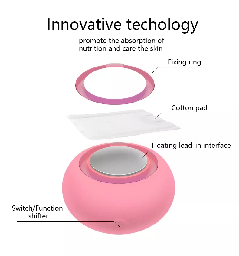 Многофункциональный силиконовый Электрический Вибрационный массажер для лица, устройство для ухода за кожей лица, терапевтический инструмент со светодиодной подсветкой