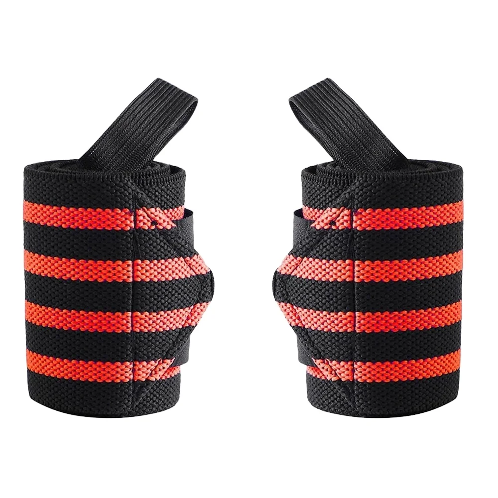 Fitness Gym Equipment Premium Leather Weight Lifting with Neoprene Wrist Wrap Support for Men & Women