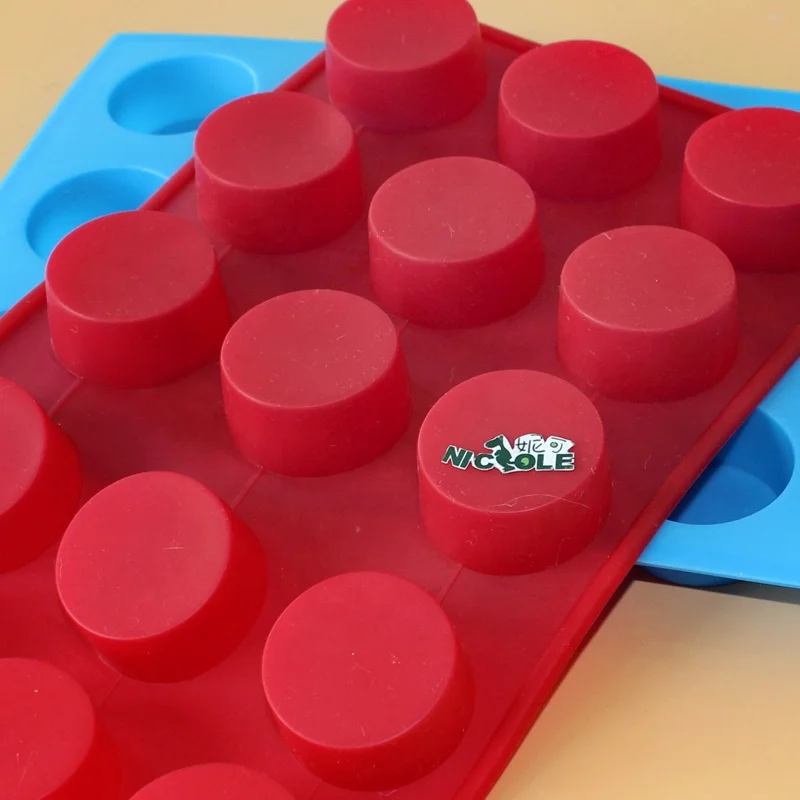 Multi Cavity Food Grade Silicone Molds for Chocolates Round Shape Silicon Cookies Moulds