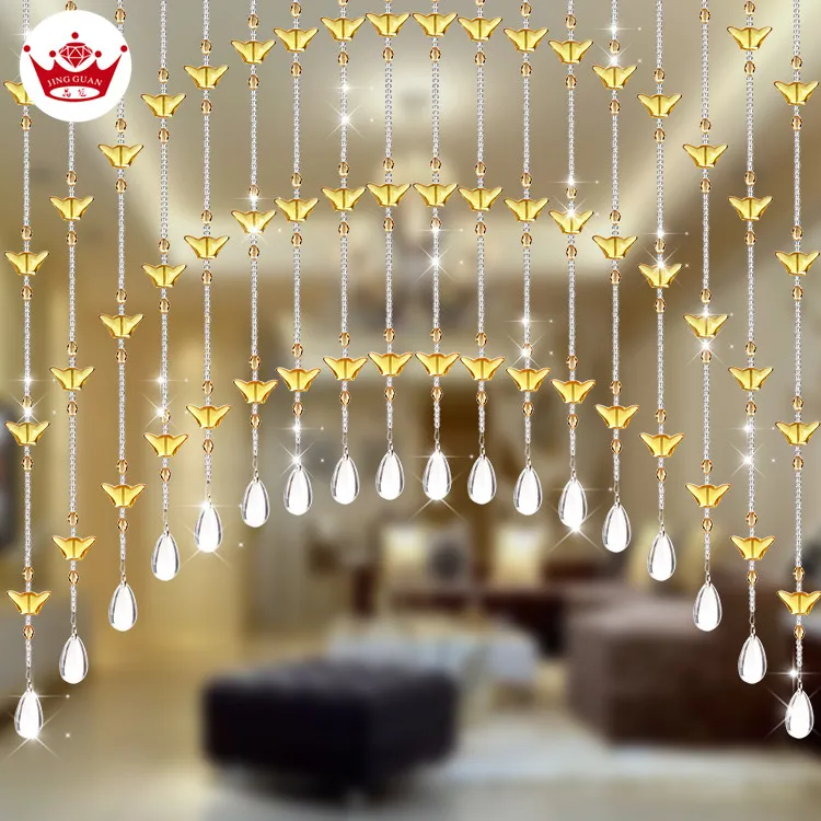 
Windows Living Rooms Crystal Decorative Beaded Door Curtain For Home Decoration Wedding Door 