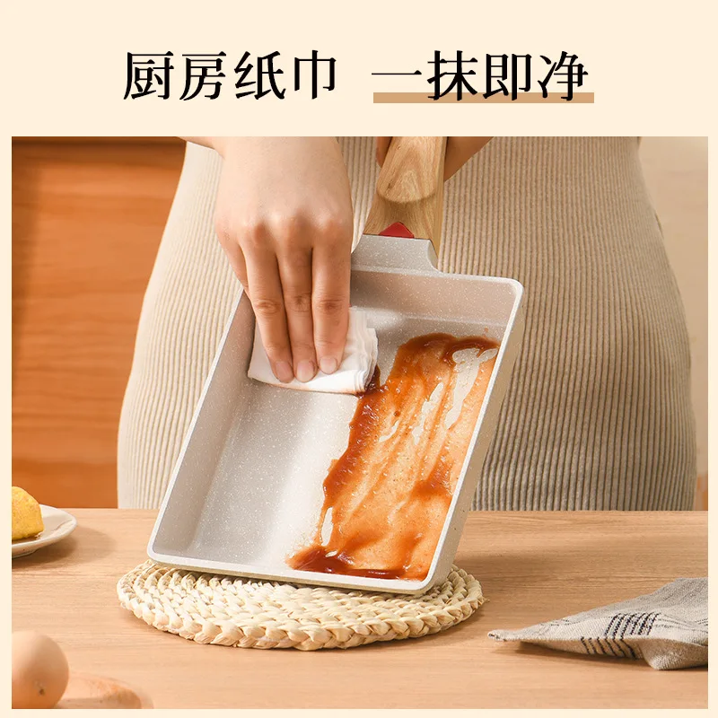 Factory Wholesale High Quality Aluminum Alloy Frying Pan, Square Multi-function Pot Cookware