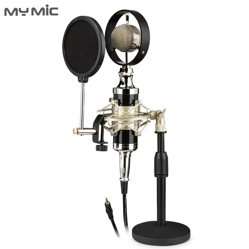 MY MIC New design T4Z professional mic condenser microphone studio equipment for voice recording Singing with desktop stand
