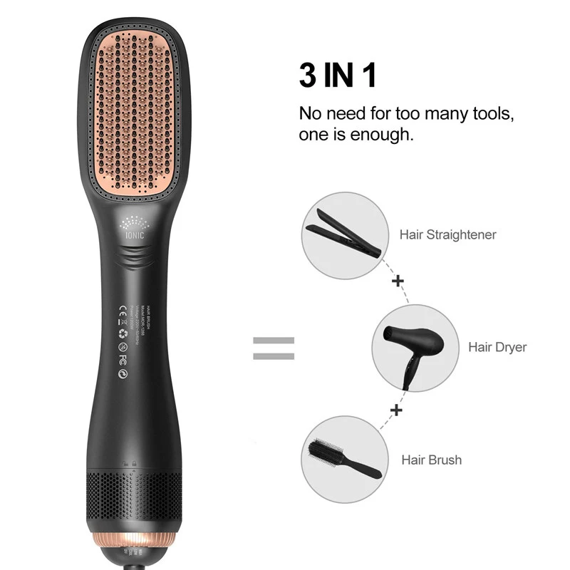 hot sale Professional 1200W Custom Electric Hair Salon Comb Brush One Step 5 IN 1 Hot Air Hair Brush