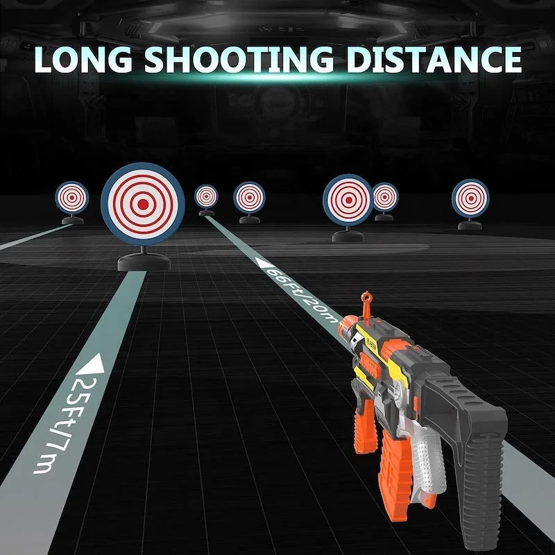 Wholesale Hot Sell Electric Foam Blasters Toy Gun For Boys Automatic Scope Machine Gun For Multiplayer Game Great Gift For Kids