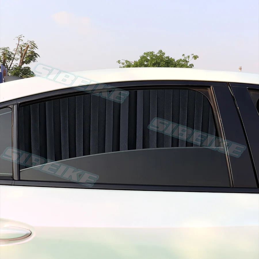 2Pcs Universal Magnet Car Front Rear Side Window Sunshade UV Protection Curtain Auto Interior Accessories