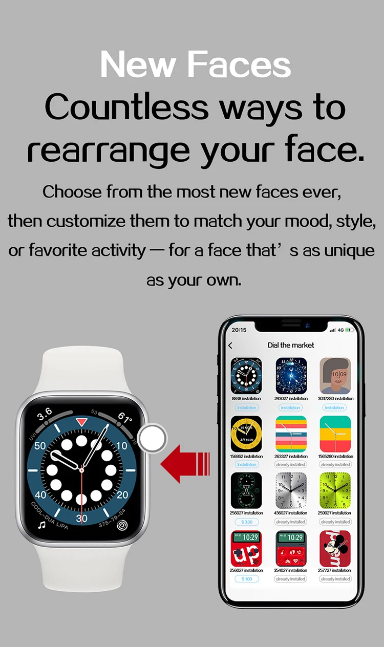 Professional Manufacturer Resolution Ips 320x385 Intelligent Voice Smart Bracelet App Download