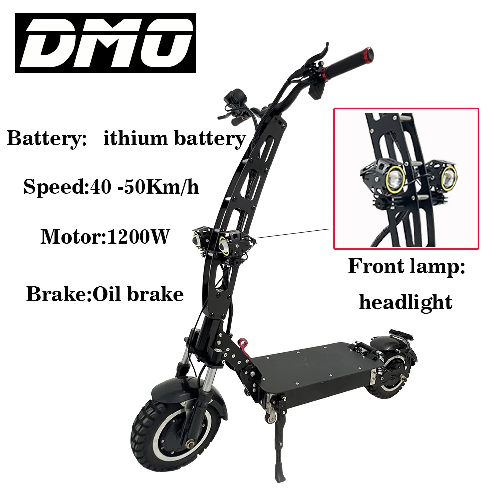 Dokma D-MO Dual motor scooter 1200W escooter  single motor 18Ah stock 48v 40-50km/h electric scooter