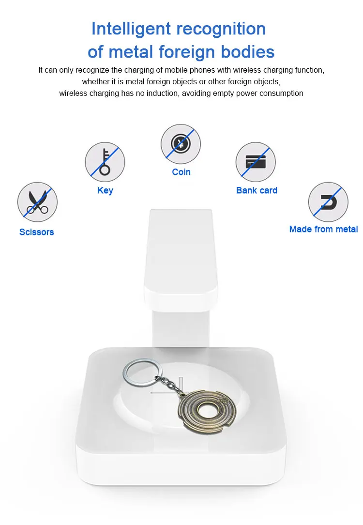 Wholesale USB Portable Mutifunction Charger with UV Lamp 10w Wireless Iphone Fast Charging