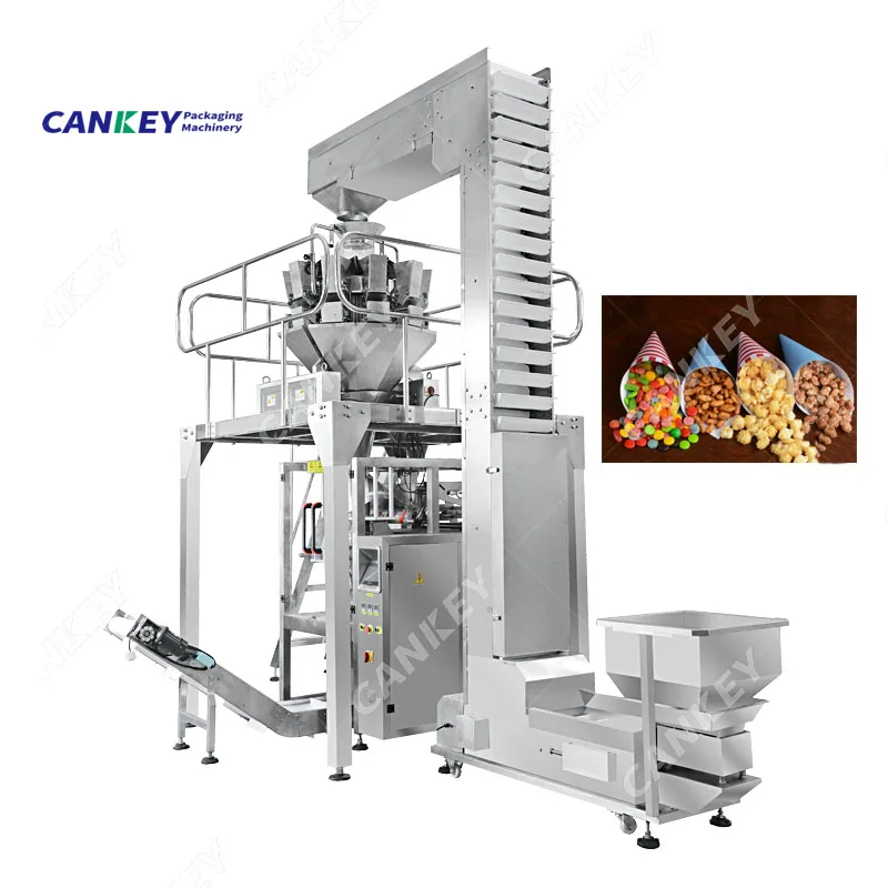 High Speed Rice Salt Sugar Cocoa Kidney Vanilla Beans Pack Weighing And Packing Machine