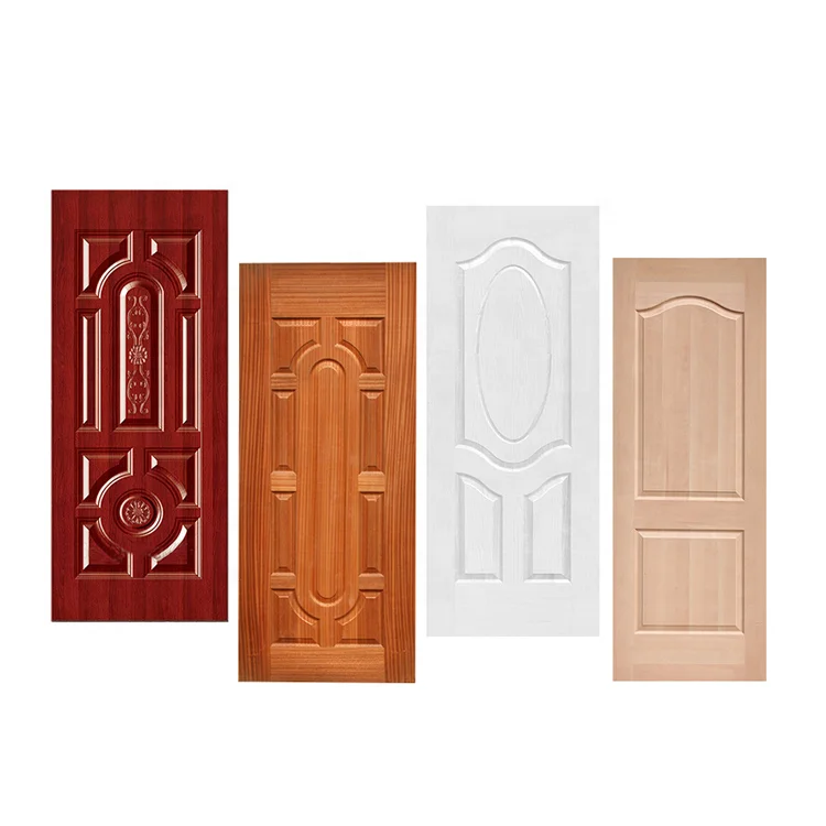 Wholesale melamine/ white primer interior door skin factory direct pvc surface MDF HDF door