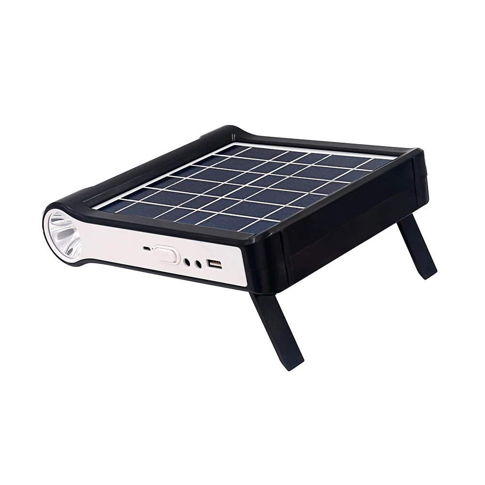 Mini Portable Solar Energy Lighting Kit  for Home USB Mobile Charging and LED Light Solar power system with Torch and Lighting