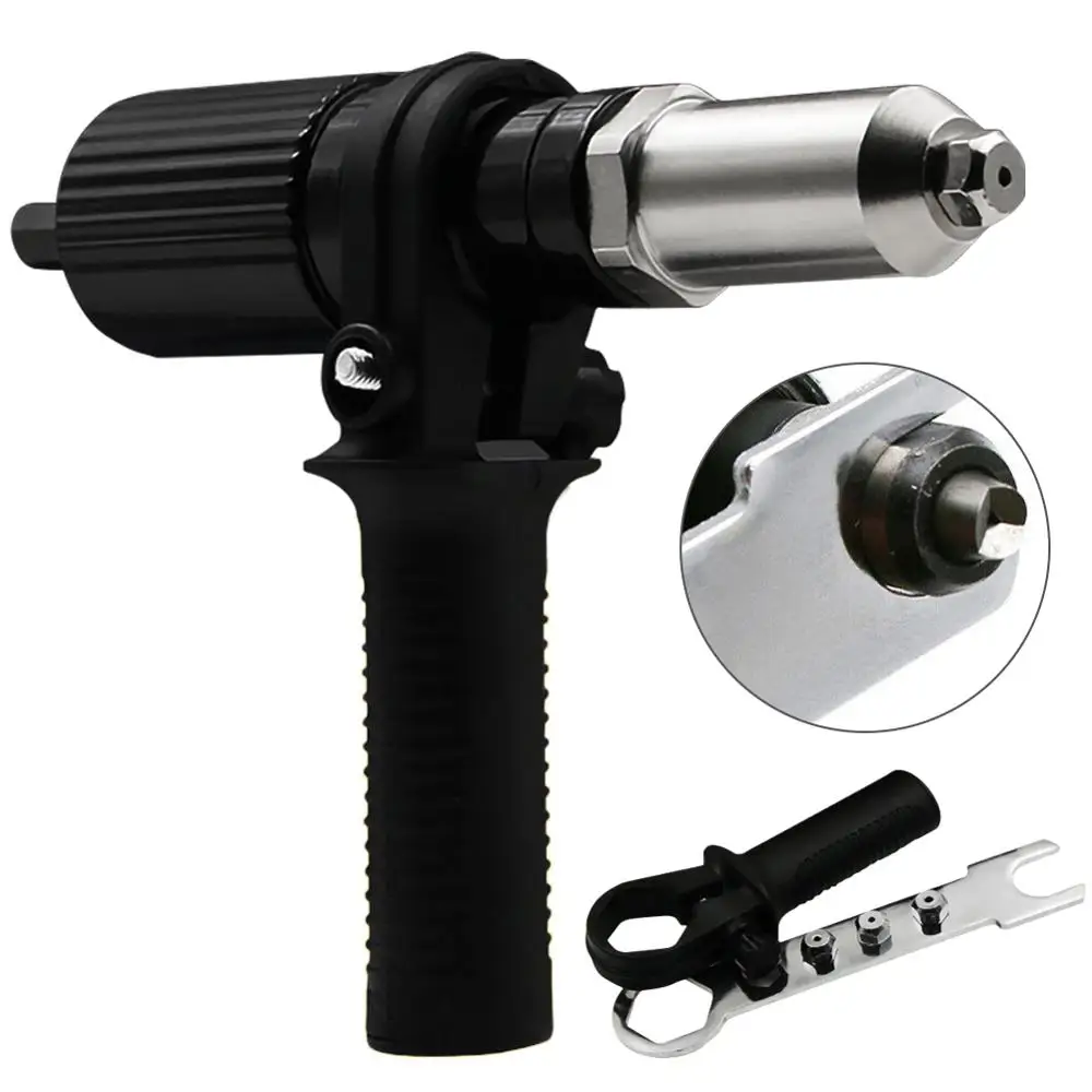 Electric Rivet Nut Gun Insert Adaptor Drill Adapter Cordless Riveting Tool Pull Accessories