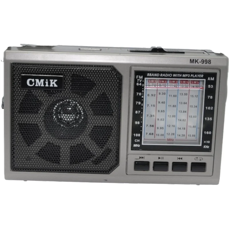 cmik mk-998 china plastic shortwave antique long range old vintage other am fm sw usb tf card rechargeable home portable radio