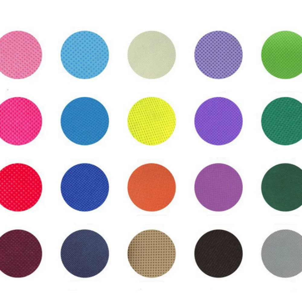 Stock 1443R Tyvek for Shopping Bag Coating Fabric Nonwoven 100% Polyester DYED Mengxian Eco-friendly Reusable Silver with Sliver