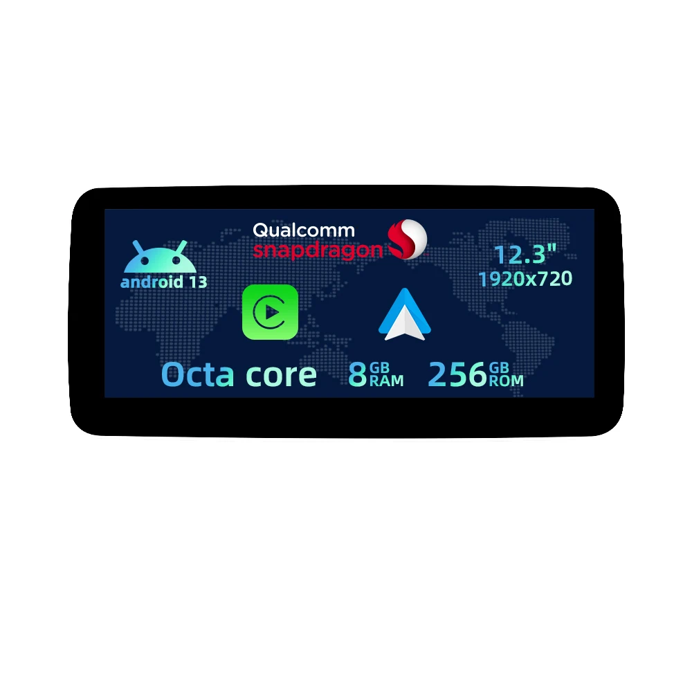 8 + 128 Qualcomm Android 13 для Mercedes Benz C-Class W205 GLC W446 2015-2018 автомобильное радио мультимедийный экран стерео аудио GPS Navi