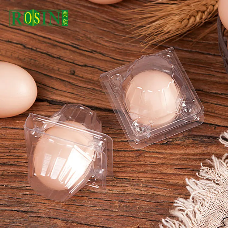 1 holes PVC PET transparent oval plastic blister egg tray