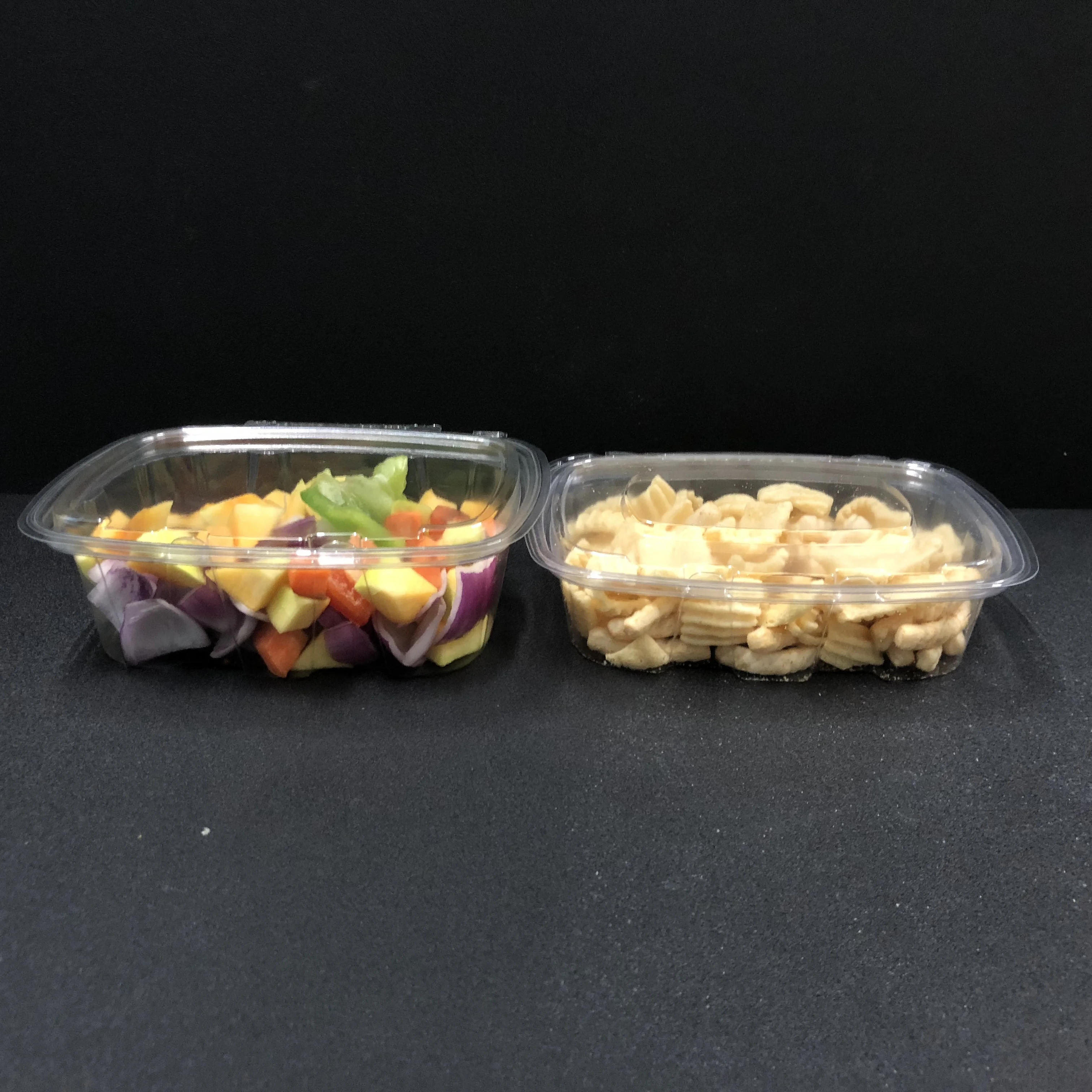 Containers for Dried Fruit and Nut Tamper Seal Lid Box Wholesale 48oz Plastic Food PET OEM Disposable Snack Containers Clear