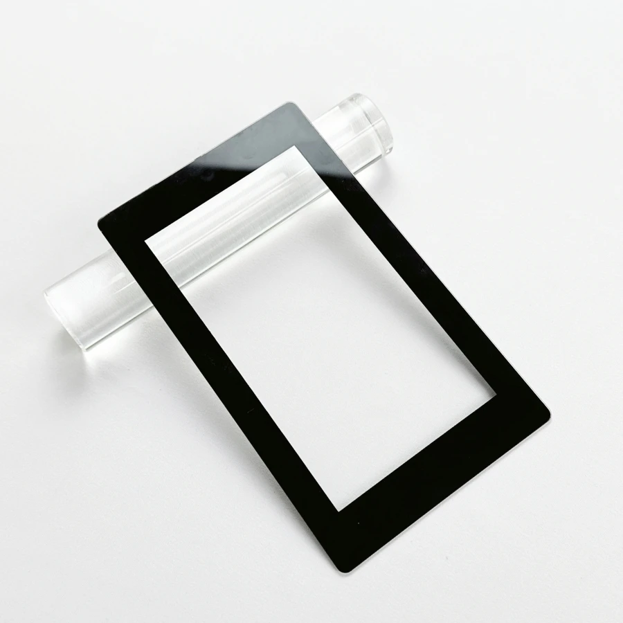 Custom ultra thin 0.5mm 0.7mm 1mm 2mm 3mm tempered silk screen printing glass for capacitive touch screen lcd tv display cover
