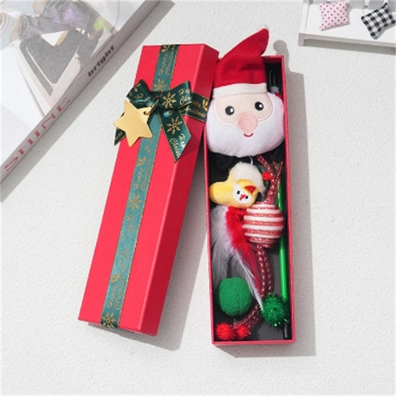 Interactive Playthings Pet Christmas Toys Christmas Cat Pet Toy Gift Box