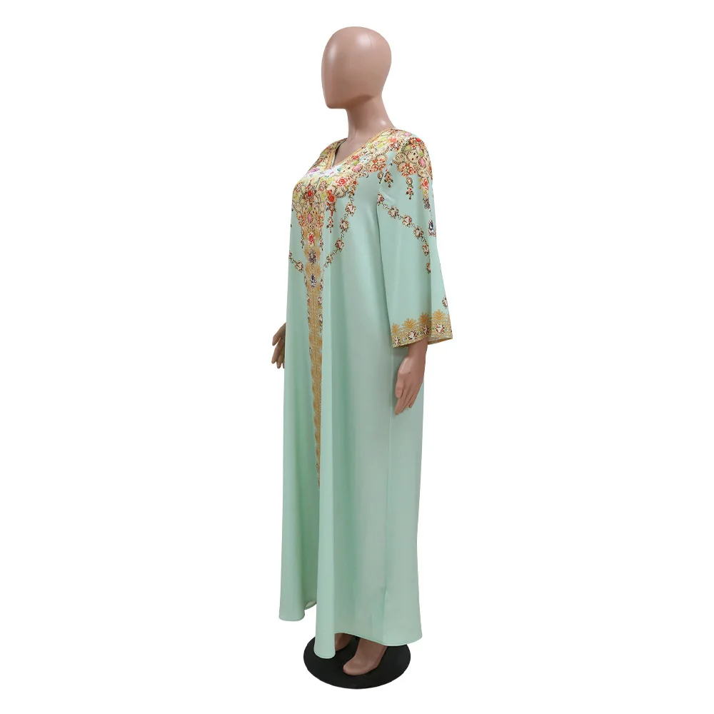 U.Chic Fashion Abaya Dubai Muslim Dress Kaftan Islamic Clothing Maxi Dress Elegant Long Dress