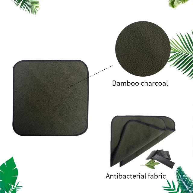 Best Selling Baby Organic Natural Soft Washcloths Baby Face Towel bamboo charcoal Baby face wash cloth towel set