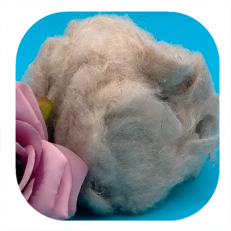 Hemp Material Natural Color 100% Flax Fiber for Blended Spinning