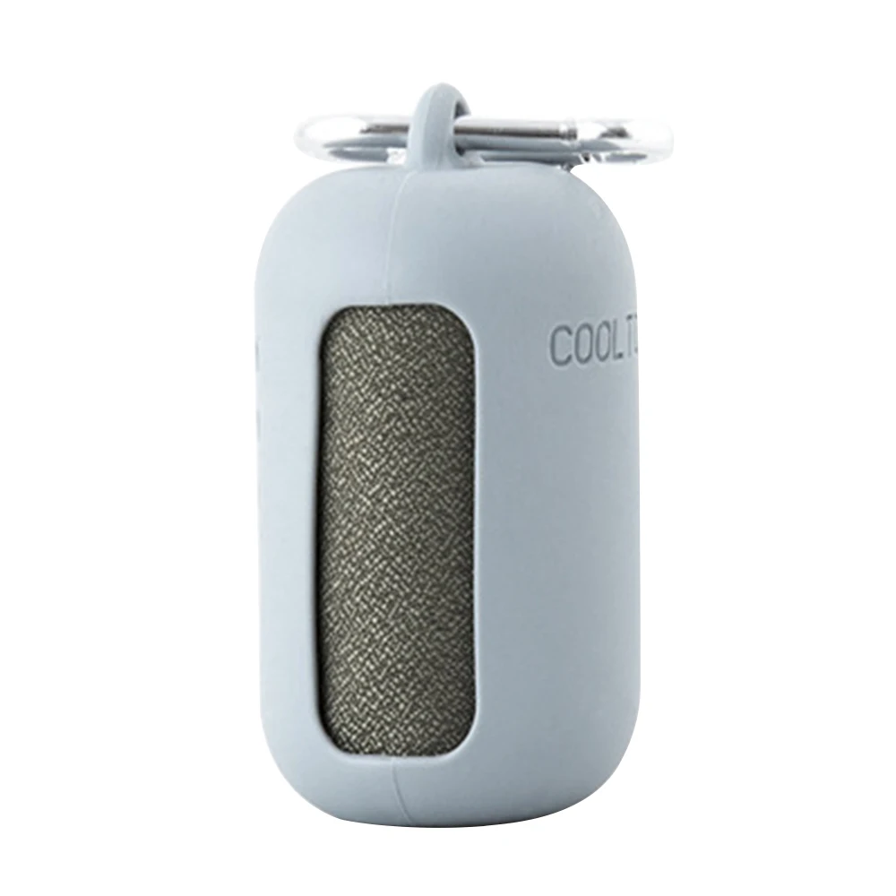 Quick dry travel sport gym magic instant ice microfiber cooling towel with silicone case mini cooling towel