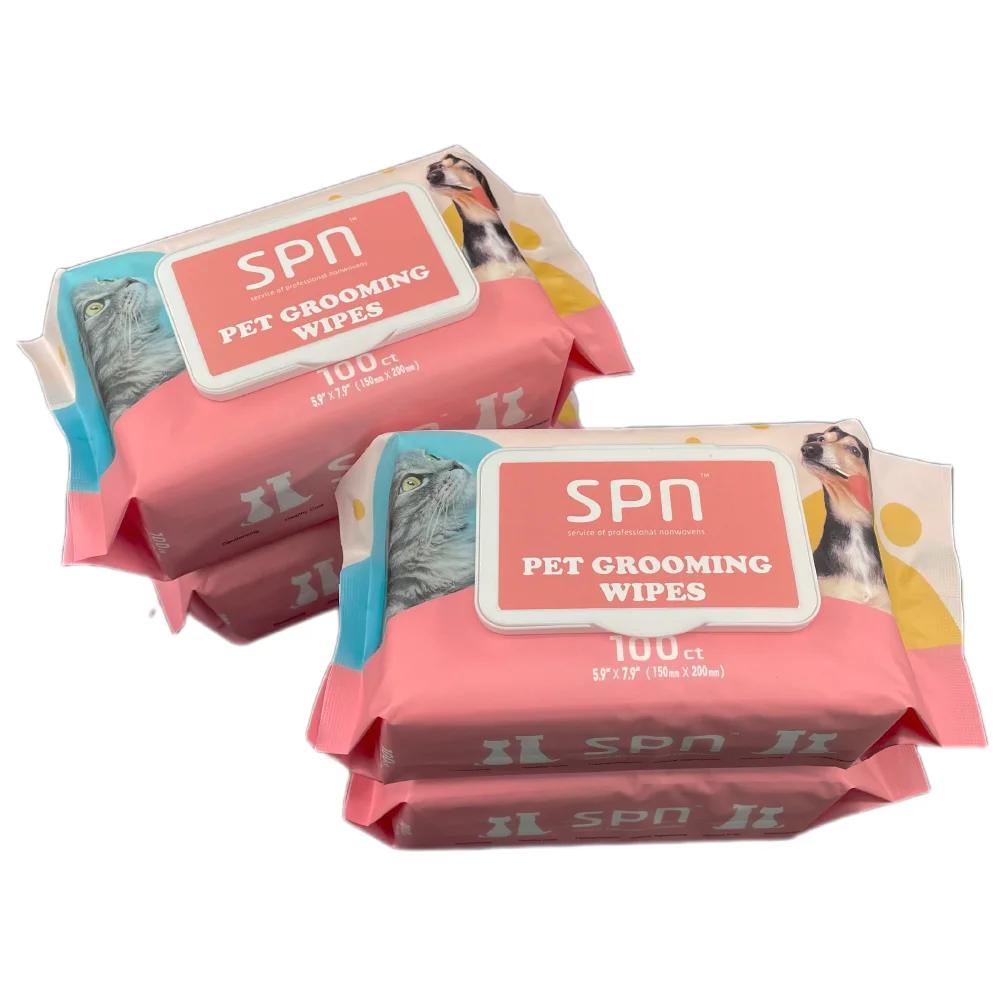 Hot Sale pet dental wipes dogs whitening finger teeth pet grooming wipes