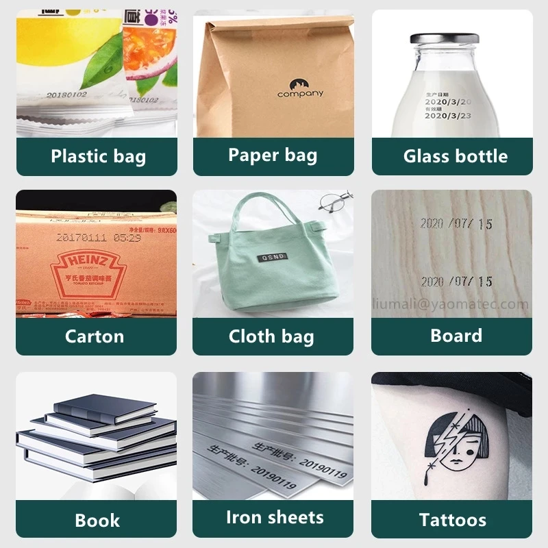  Dropshipping Mini Pocket Handheld Inkjet Printer for food bag Date Bar Code Text QR Tattoo portable inkjet