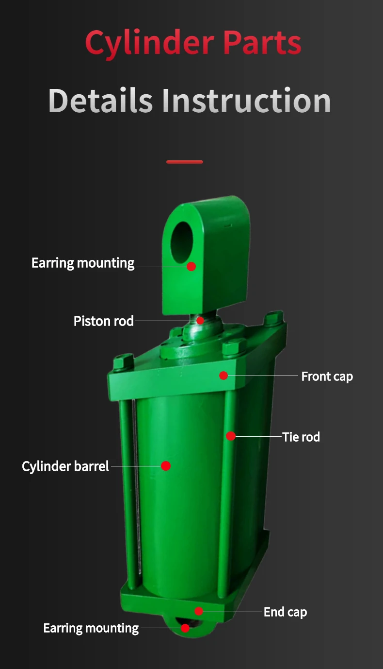 Long Service Life Air Cylinder With Chrome Plated Rod Double Acting Pneumatic Cylinder