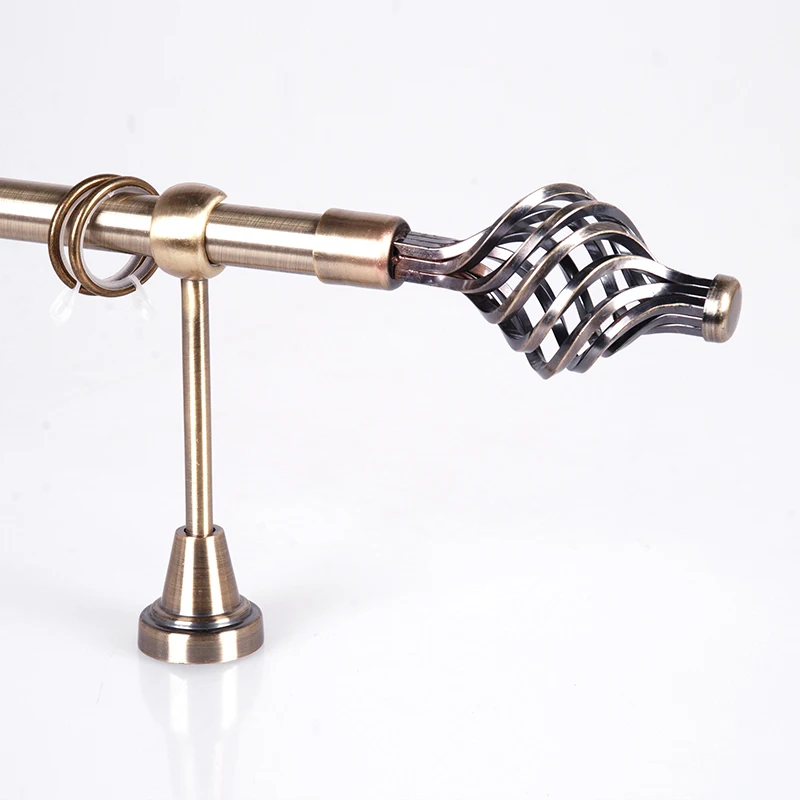 Оптовая продажа высокое качество домашний декор дешевые классические комплекты карнизов для занавесок Аксессуары штор металлические карнизы