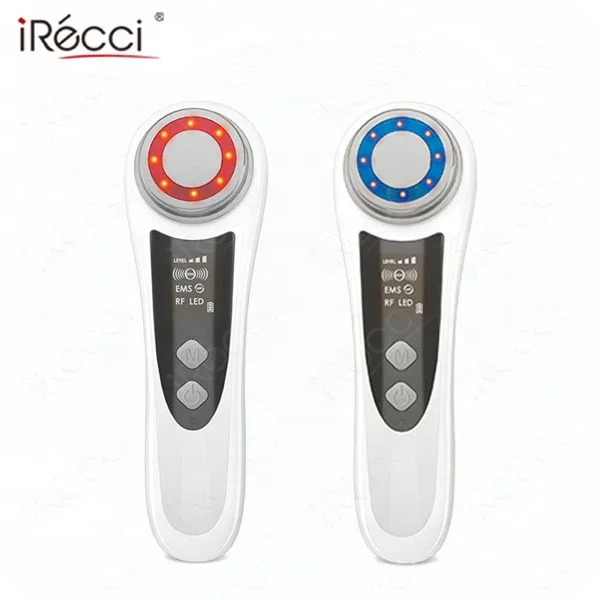 Wholesale portable hot and cold facial skin care led light rf skin care beauty device cleaning cosmetic instrument for face care