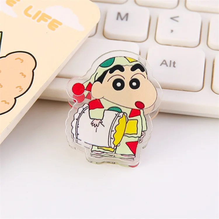 Acrylic PP clip popular custom double sides different designs logo holographic anime cute paper clip acrylic PP paper clips