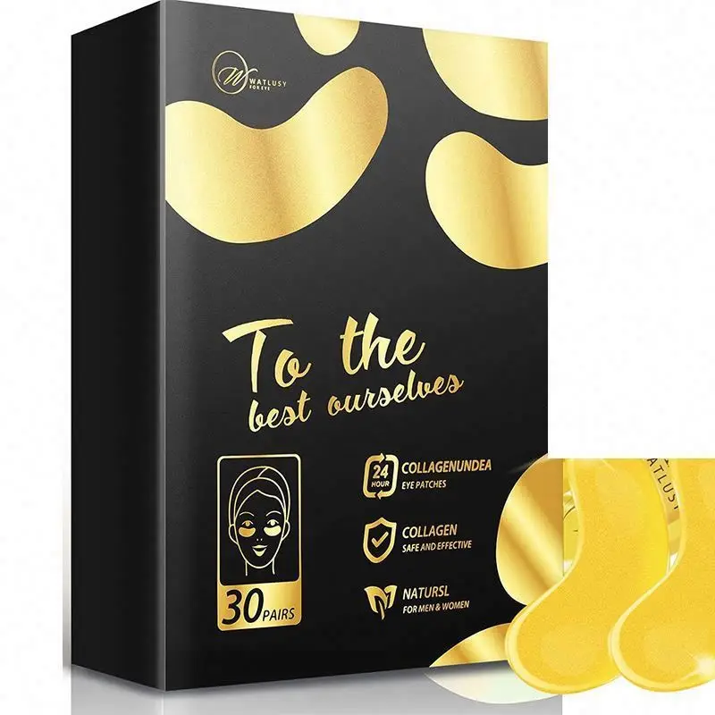 gold eye mask for dark circle new products Upgraded OEM ODM natural smooth face gelatinous brightening patch gold eye mask