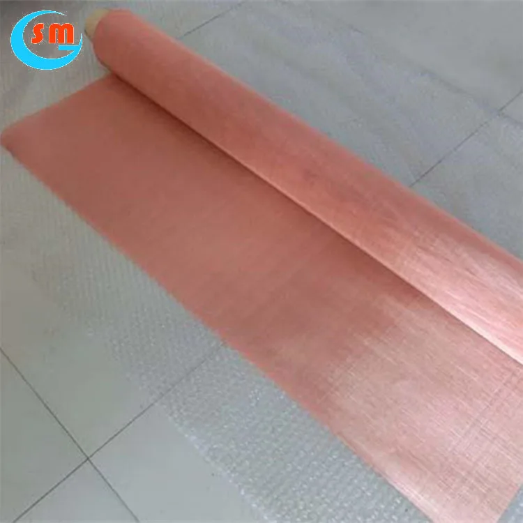 Copper wire mesh fence electrically conductive copper mesh screen