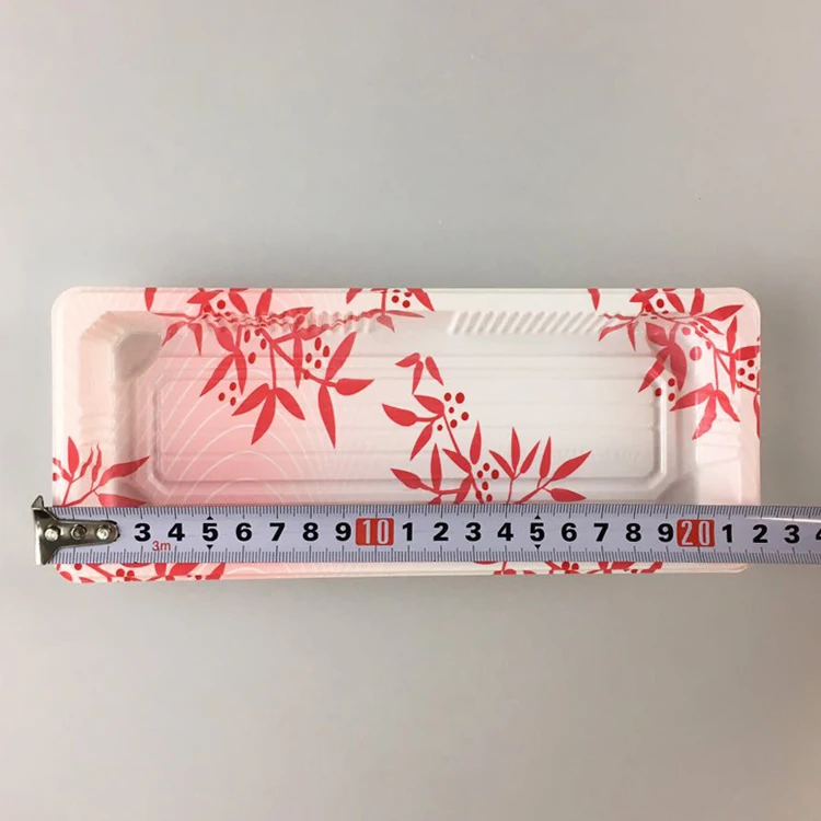 SM1-1102Clover Wholesale Plastic Sushi Takeaway Plasti To Go Food Containers Box With Clear Pet Lid