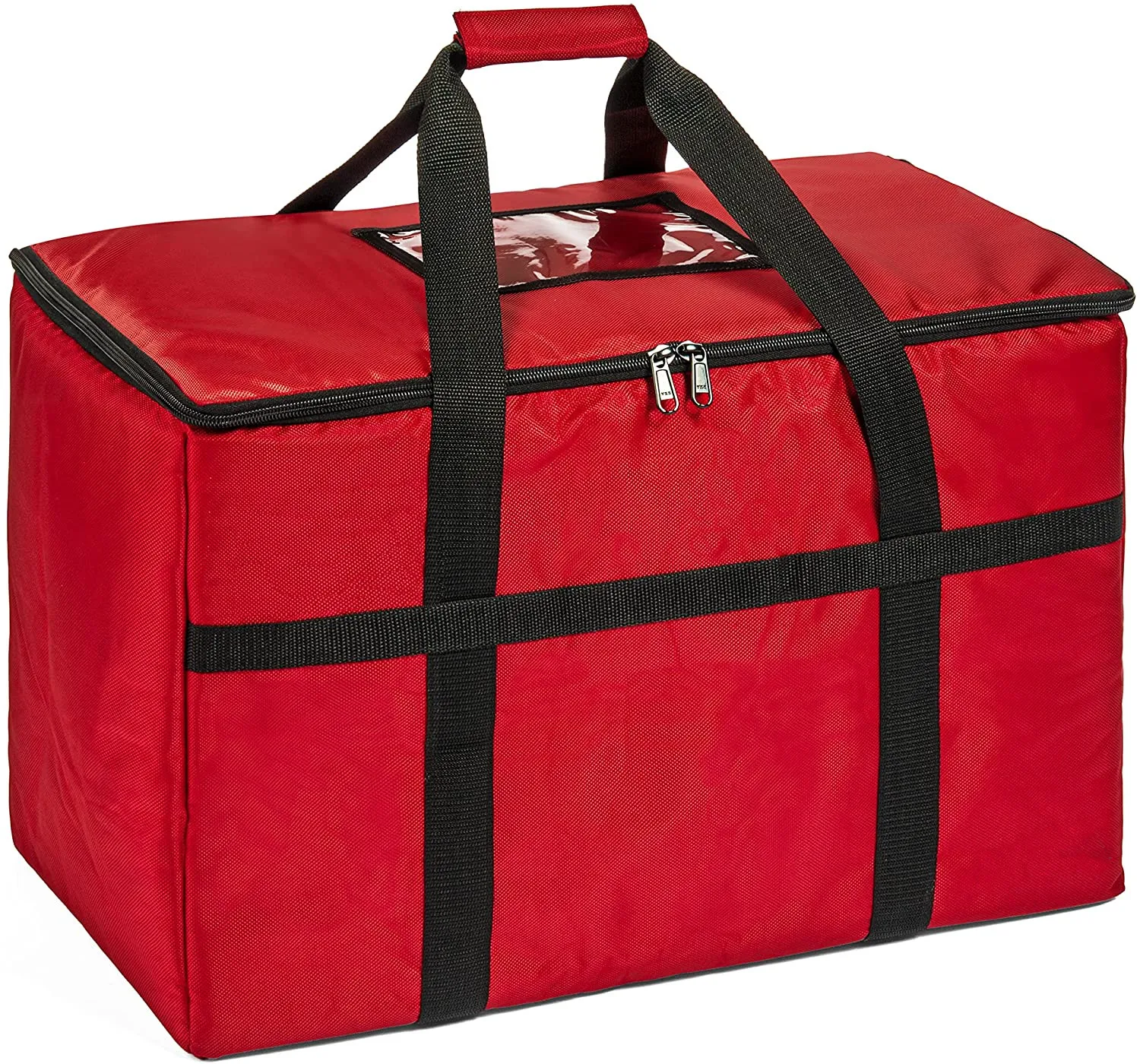 Custom made 48L waterproof Durable bike food delivery bag low MOQ cooler bag with compartment