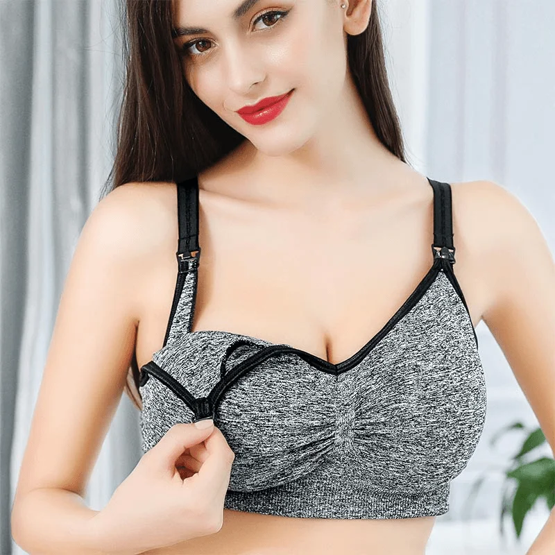 916# Pregnant women breast-feeding pregnant women push-up non-sagging non-underwire underwear breast-feeding pregnant women bra