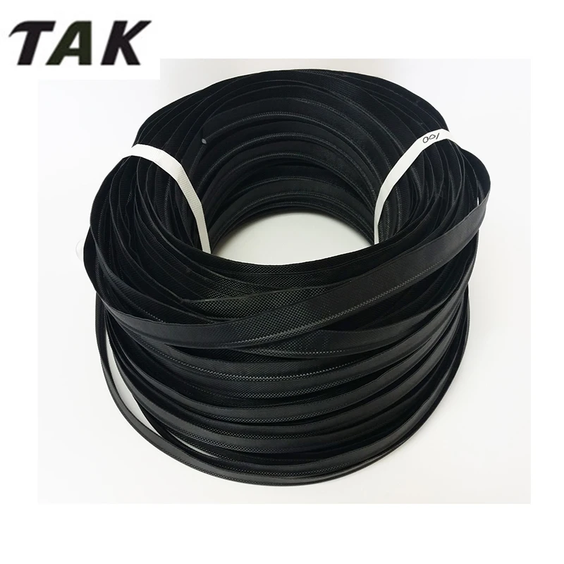 Awning Rail Piping 6mm Double Flap Black + Solid PVC Core Keder Camping/Tent