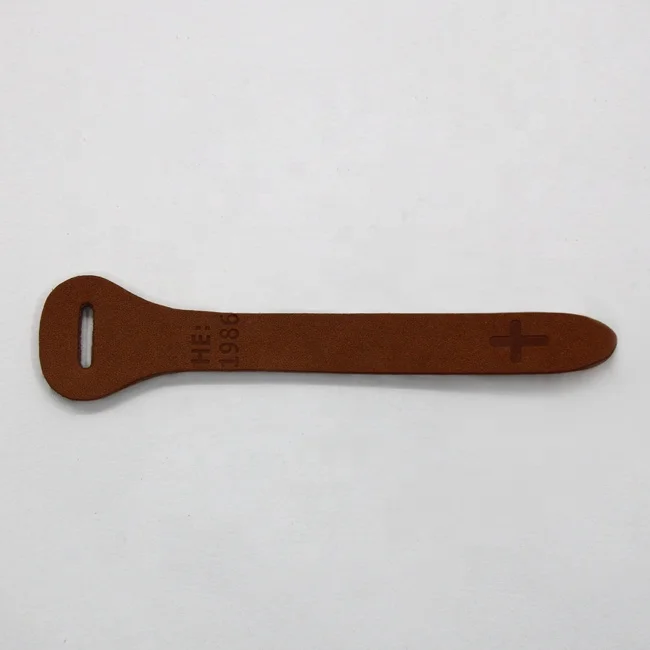 Fashion Custom Brand Name Logo PU Leather Label and Patches for Denim Jeans