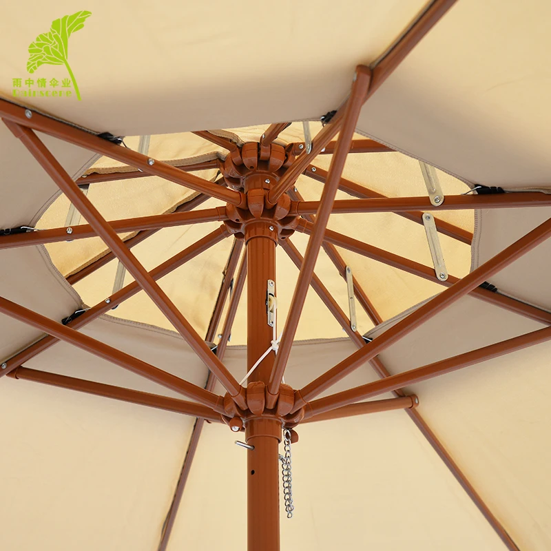 Outdoor High-Quality Windproof Umbrellas Metal Bake Sunshade Premium Garden Patio Umbrella