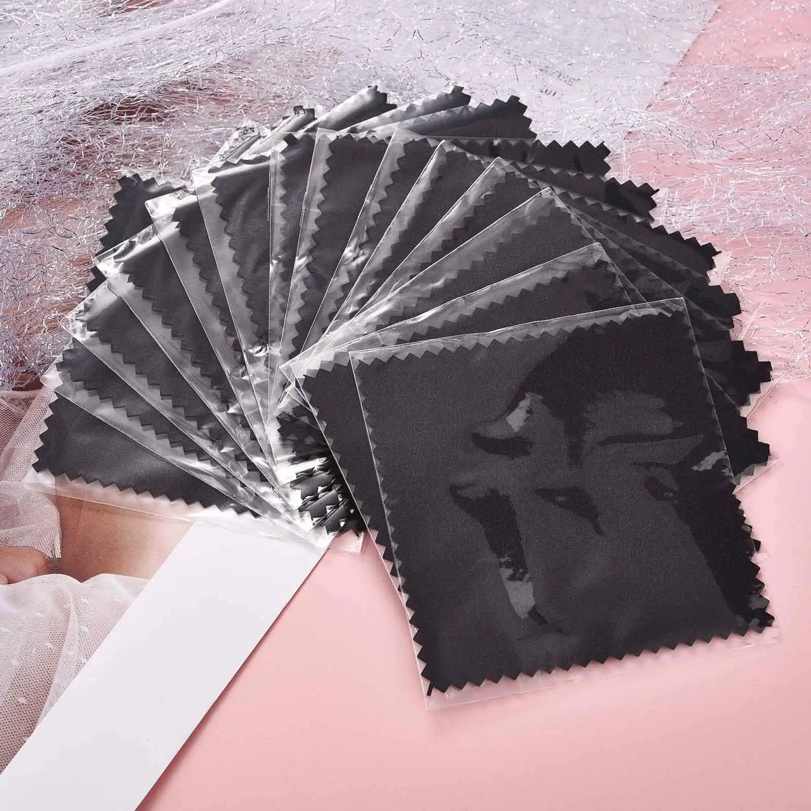 Wholesale Custom Soft Microfiber Custom Logo/Packaging Jewelry Polishing Cloth With Anti Tarnish Agent For Sliver Jewelry