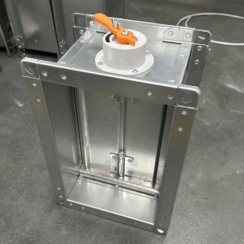 Hot sale customized cleanroom dust free home Check valve hvac plastic air duct damper automatic