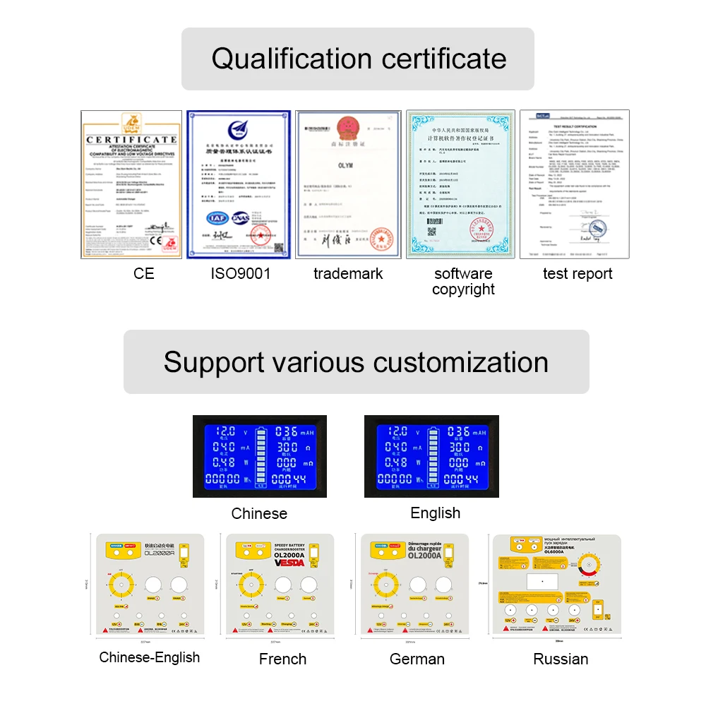 Hot selling 12v 24v portable electric car battery charger  jump starter Movable Car Battery Charger