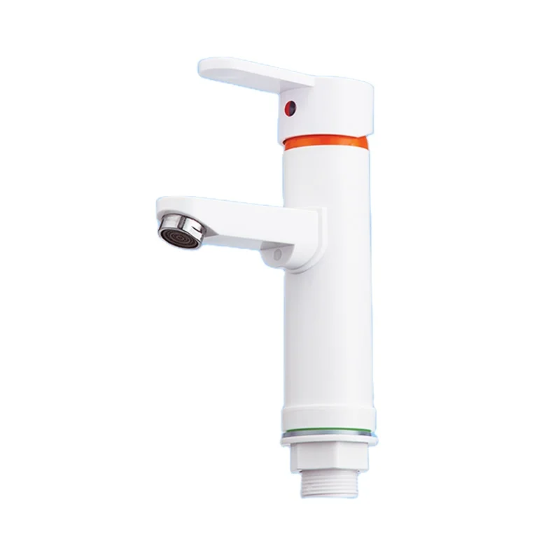 white color deck mounted POM plastic basin faucet