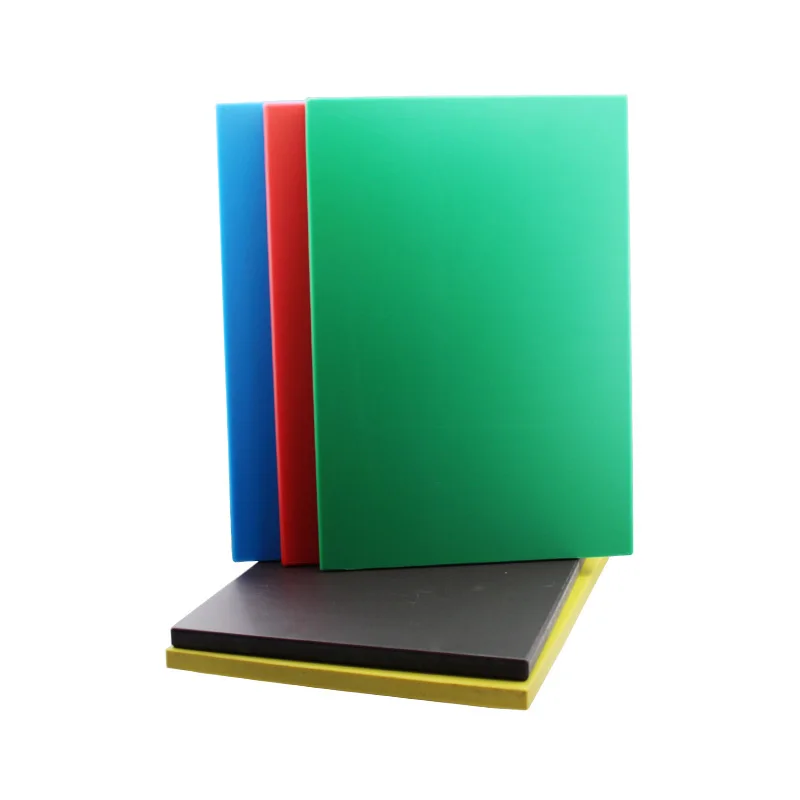 Yantai tongli HDPE LDPE vegetablekitchen board plastic square large chopping board butcher block