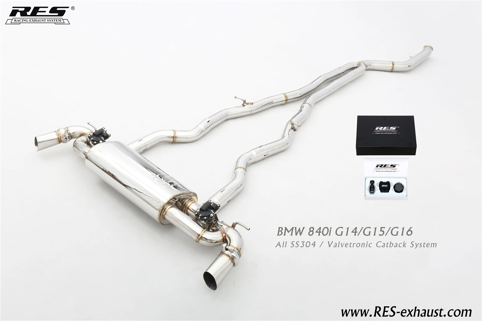 Remote Control Universal Car Sound Valvetronic Muffler Stainless Steel Exhaust System for Bmw 840i