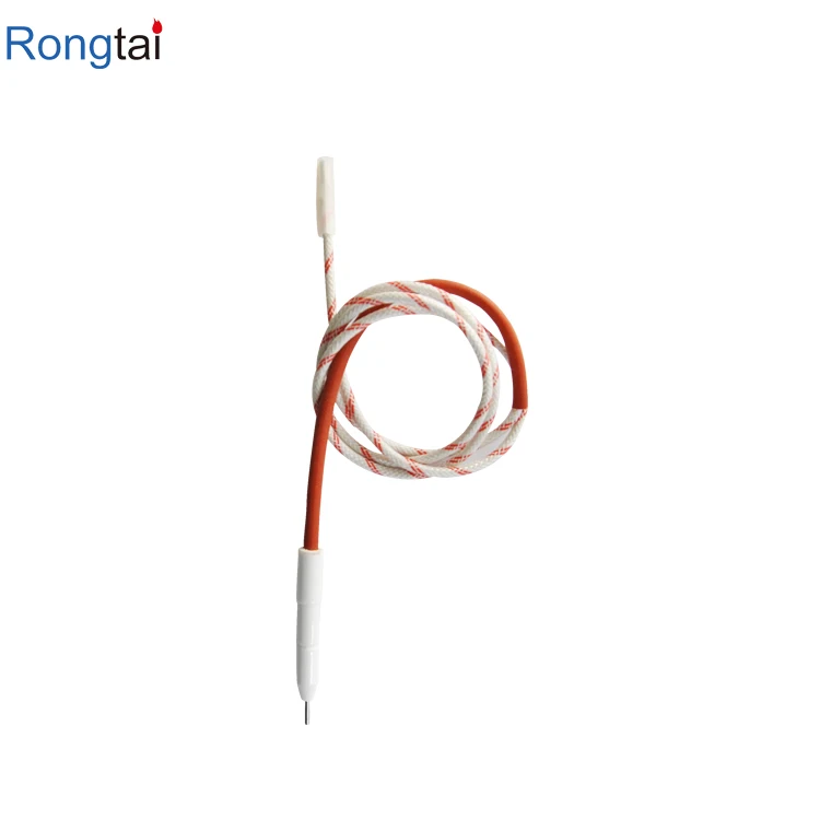 2Pc 38Inch Ignitor Wire & Ceramic Electrode Assembly,Ignition Electrode Can DIY Bending for Gas Ceramic Plug Ignition